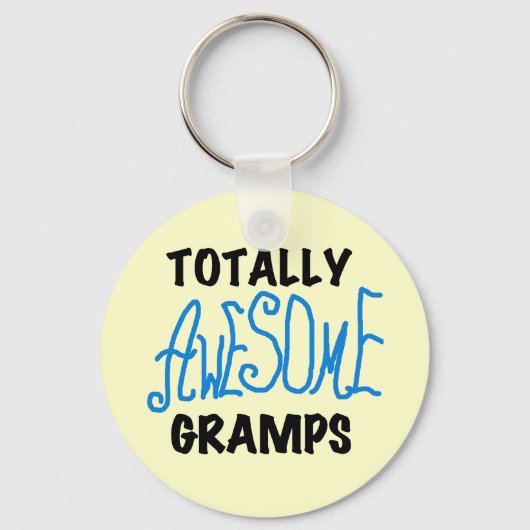 青の全く素晴らしいGrampsのTシャツおよびギフト キーホルダー (正面)