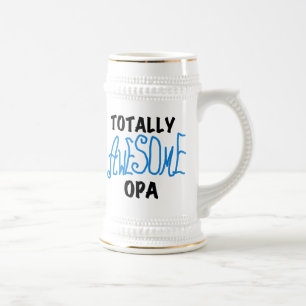 青の全く素晴らしいOpaのTシャツおよびギフト ビールジョッキ