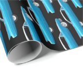 青の六十年代のfinned容器 ラッピングペーパー (ロールコーナー)