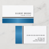 青の勾配のモダンプロフェッショナル 名刺 (正面/裏面)