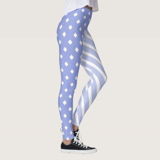 青の半分と半分 レギンス (右)