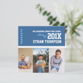 青の卒業の発表3の写真のコラージュ 招待状 (スタンド正面)