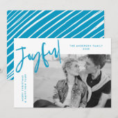 青の単に楽しい写真 シーズンカード (正面/裏面)