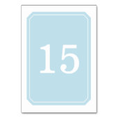 青の単エレガント表カード テーブルナンバー (裏面)