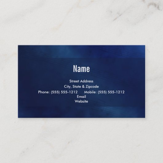 青の名刺 名刺 (正面)