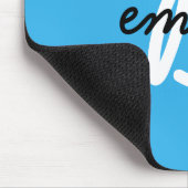 青の名前 |モダントレンディースタイリッシュイニシャル マウスパッド (コーナー)