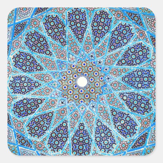 青の向き スクエアシール (正面)