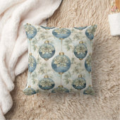 青の国王陛下:青の金ゴールドエレガントクリスマスプレゼント クッション (ブランケット)