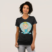 青の女の子 Tシャツ (正面フル)