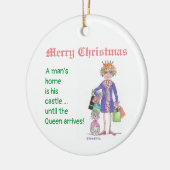 青の女王は家庭の漫画で同じトリートメントを得る セラミックオーナメント (左)