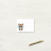 青の妖精の翼を持つかわいい虎の子 ポストイット (デスク上)