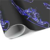 青の子供Kart ラッピングペーパー (ロールコーナー)