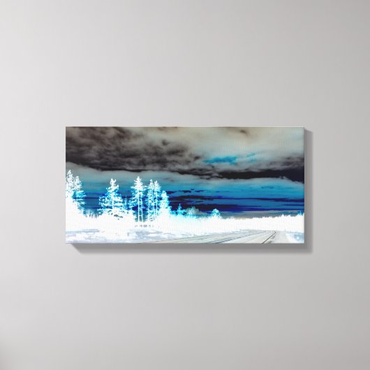 青の山 キャンバスプリント (正面)