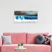 青の山 キャンバスプリント (インサイチュ (リビング))