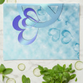 青の平和 キッチンタオル (折り畳み)