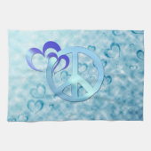 青の平和 キッチンタオル (横)