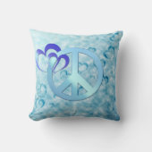 青の平和 クッション (正面)