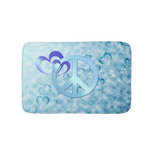 青の平和 バスマット (正面)