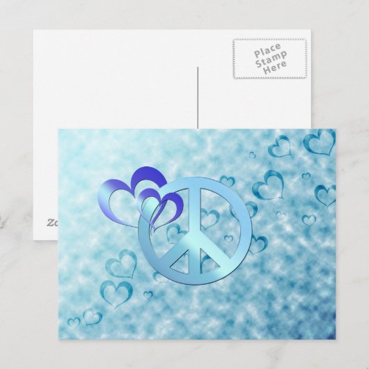 青の平和 ポストカード (正面/裏面)