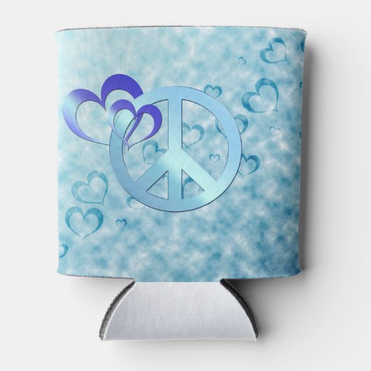 青の平和 缶クーラー (正面)