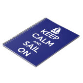 青の平静そして帆を保って下さい ノートブック (左側)