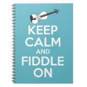 青の平静そして止め枠を保って下さい ノートブック (正面)