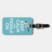 青の平静そして止め枠を保って下さい ラゲッジタグ (正面横)