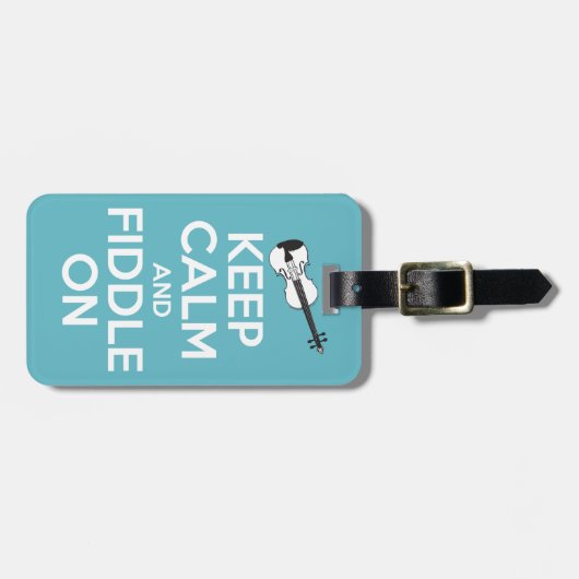 青の平静そして止め枠を保って下さい ラゲッジタグ (正面横)