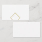 青の幾何モダン座席表 プレイスカード (正面/裏面)