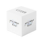 青の幾何学 フォトキューブ (裏面アングル)