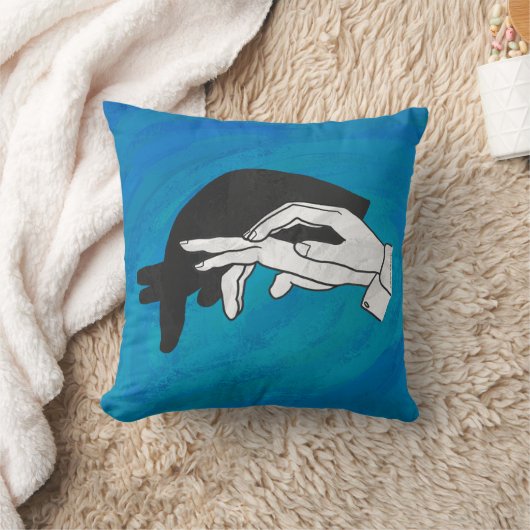 青の影のアンテータ クッション (ブランケット)