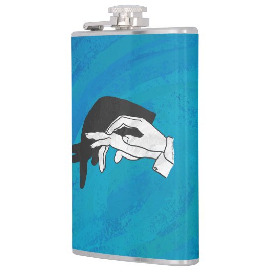 青の影のアンテータ フラスク (左)