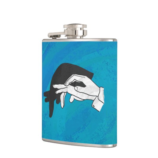 青の影のアンテータ フラスク (左)