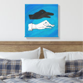 青の影 キャンバスプリント (インサイチュ (寝室))