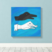 青の影 キャンバスプリント (インサイチュ (ウッドフロア))