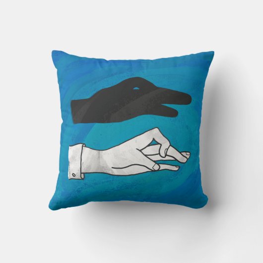 青の影 クッション (裏面)