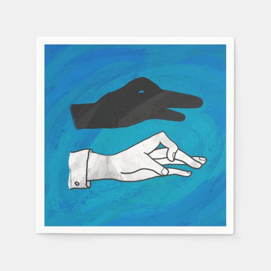 青の影 スタンダードカクテルナプキン (正面)