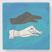 青の影 ストーンコースター (正面)