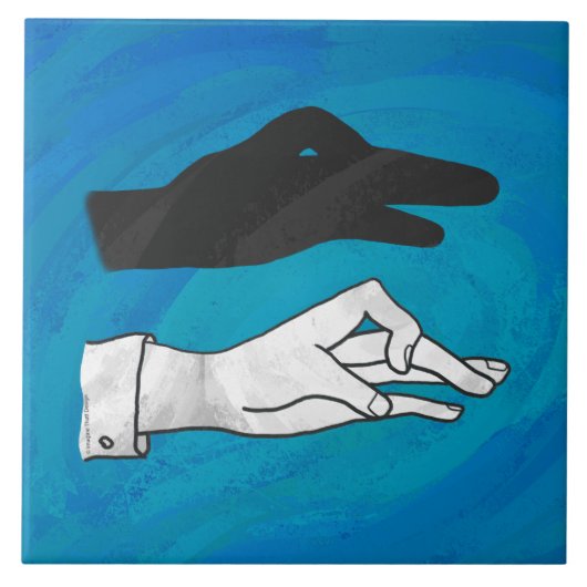 青の影 タイル (正面)