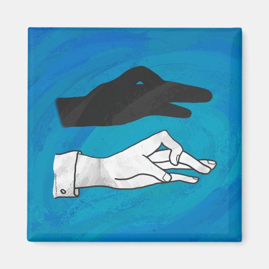 青の影 マグネット (正面)