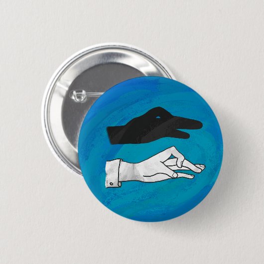 青の影 缶バッジ (正面&裏面)