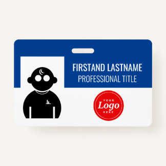 青の従業員 バッジ