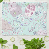 青の微生物学 キッチンタオル (折り畳み)