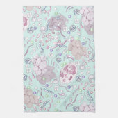 青の微生物学 キッチンタオル (縦)