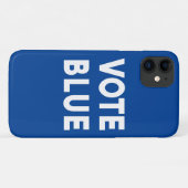 青の投票はっきりした文字 Case-Mate iPhoneケース (裏面(横))