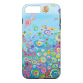 青の抽象的で多彩な電話箱 Case-Mate iPhoneケース (裏面)