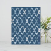 青の抽象的なスクラップブック用紙 (スタンド正面)