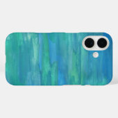 青の抽象的なマザーアースデザイン Case-Mate iPhoneケース (裏面 (横))
