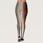 青の抽象芸術のダンスのレギンスの一見 レギンス (裏面)