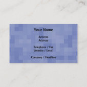 青の抽象芸術の設計 名刺 (裏面)